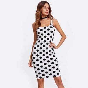 Fitted Polka Dot tank dress